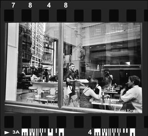 Midtown Reflection, shot July 2001, printed 2017