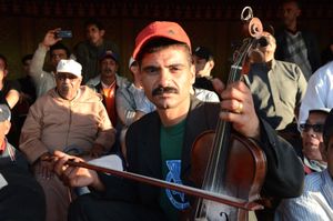 The Fiddler. Ouled Haddou, Bouskoura , Morocco