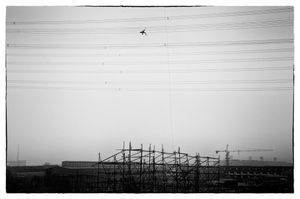 A man who sets up wires