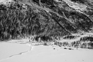 Radiography of a journey. Bernina Express from Tirano to St. Moritz