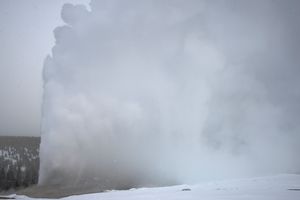 Snowy Old Faithful