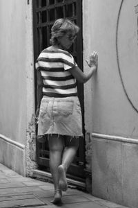 Barefoot walking girl 2