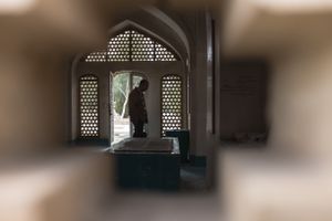 in mausoleum