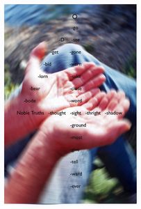2003, front, color photo, C-print, with added text.