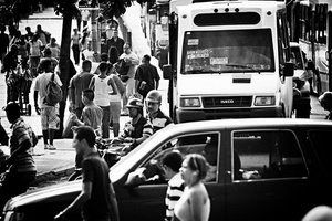 Public transport in Caracas. Agoust 2010