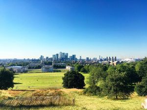 Canary Wharf From Greenwich Observatory