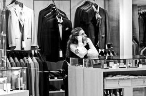 'Bored Shop keeper, Kyiv, Ukraine