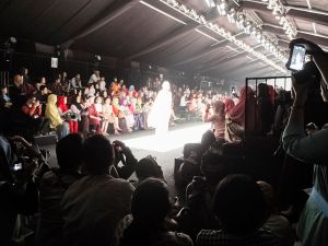 Fashion show during Jakarta Fashion Week, Senayan City, Jakarta.