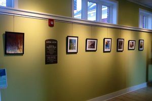 Photos in the upper level - Extreme Left is Reflecting Sky 2. The next six are a grouping marking the day's reflections from sun up to sun down