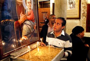 Coptic Orthodox Church in Old Cairo. The Coptic World© Bert Spiertz