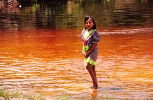 Indians in Amazon Forest
