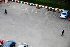 Parking of a hotel in Cairo