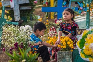 Young Girl at Cemetery
