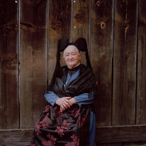 Mina Rheinbold, Black Forest, 2011. From the series: The last women in their traditional peasant garbs