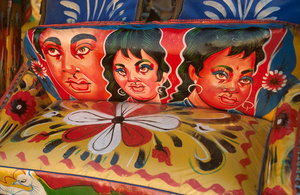 Brightly painted rickshaw, Savar, near Dhaka, Bangladesh