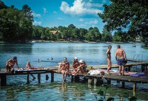Sunbathers, Trakai, Lithuania