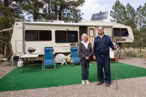 Ralph and Patsy, Campground Hosts. Boulder Mountain, UT.   ©David Gardner
