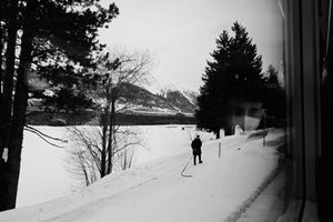 Radiography of a journey. Bernina Express from Tirano to St. Moritz