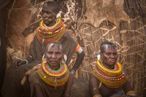 Tribal women, Turkana Festival, Kenya