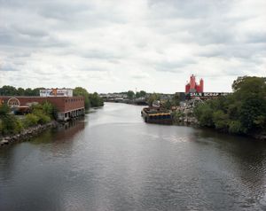 The Bronx River from the Bruckner Expressway, 2014