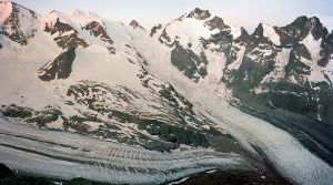 Swiss/Italian Border at Piz Bernina  © Scott Conarroe