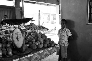Boy Selling Potatoes
