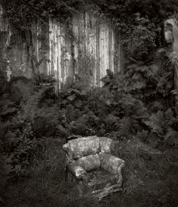 Floral chair. Crossland quarry.