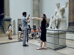 Selefie with roman emperor Trajan, Pergamon museum