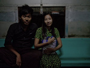 by train, leaving Yangon