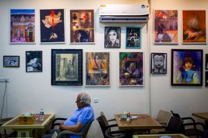 Arts on the walls.