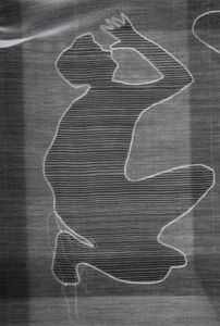 Subconscious Narratives (Self-Portrait with structure), 2021, photogram, silver gelatin print, 30,5 x 21 cm
