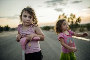 CHILDREN PLAYING   29PALMS CA