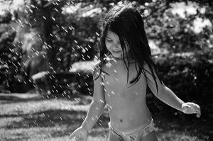 Playing with the water