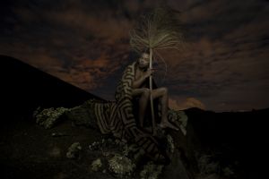October moonlight - Le Roi de Timanfaya - Lanzarote Island