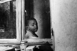 Roya Valley (France)_This little eritrean boy live tragic experience in his exile journey, referred two times by the police in Italy, he takes some rest in Cédric Herrou's residence.