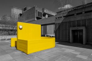 Yellow steps on the South Bank, London | 01