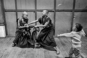 Young monks at play