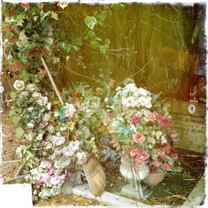 CEMETERY, FLOWERS AND BROOM, LIDO
