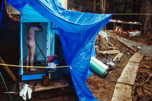 Self-portrait, Prince of Wales Island, Alaska, 1993