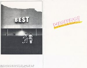 1987, inside, photocopy, from photograph, with hand-drawn rubber stamp.