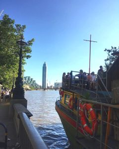 Vauxhall Tower And The Floating Pub.