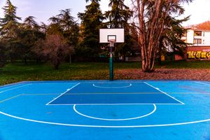 The basketball court