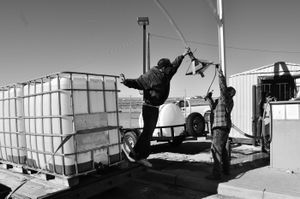Pajarito's water station. © Joseph Sorrentino