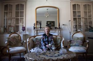 Iranian living room in London,Aghdas Dargahi, Nursing lecturer