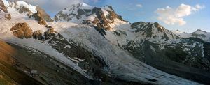 Swiss/Italian Border at Tscheirva Glacier, 2013  © Scott Conarroe