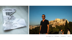SOUVENIRS AND POSTCARDS FROM A TRIP: Acropolis, Athens, Greece