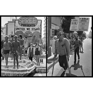 𝗧𝗶𝘁𝗹𝗲: 'Spree & Homo Sin' | 𝗟𝗼𝗰𝗮𝘁𝗶𝗼𝗻: West Hollywood, California | 𝗬𝗲𝗮𝗿: 1972⁠