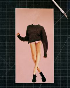 Self-portrait, x-acto, 2016