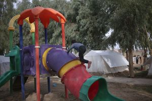 Kids playing in park