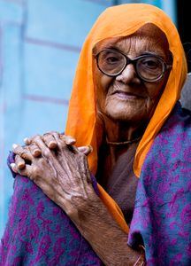 Old lady, India